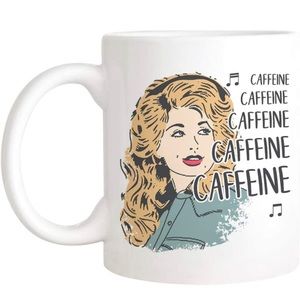 Dolly Parton Caffeine Caffeine 11oz Ceramic Coffee Mug/Tea Cup New